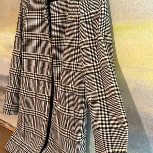 Carolina Belle Montreal Plaid Open Front Lined Blazer Size XS - Picture 4 of 9